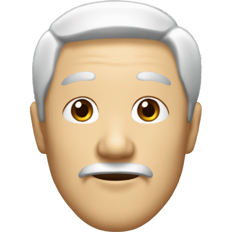 a Chinese old man with black hair emoji