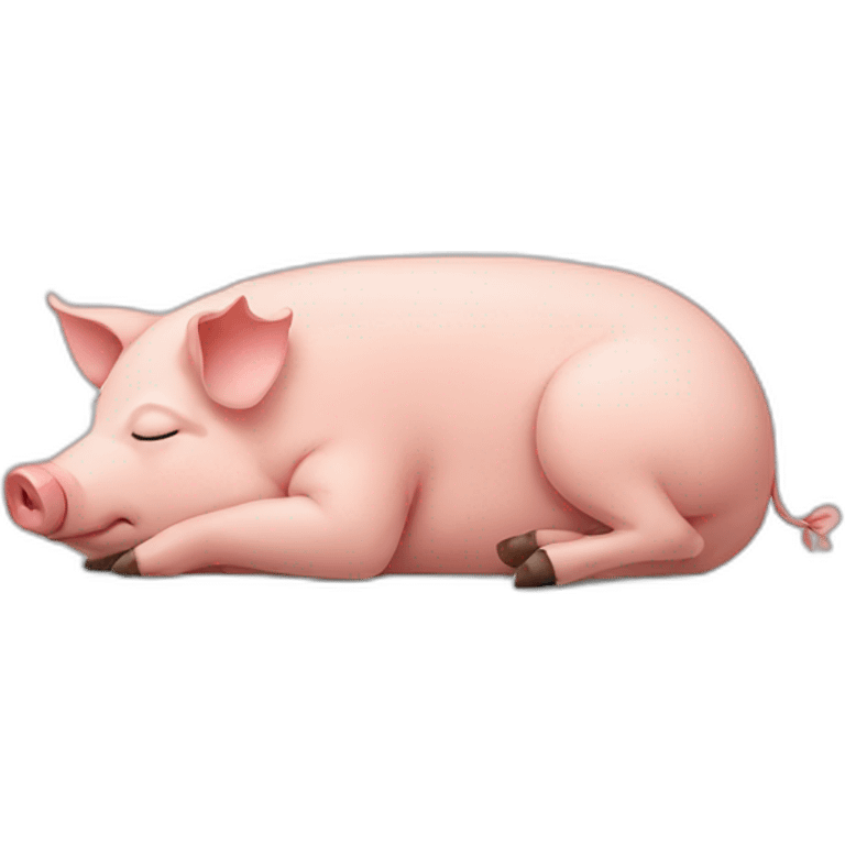 pig sleeping emoji