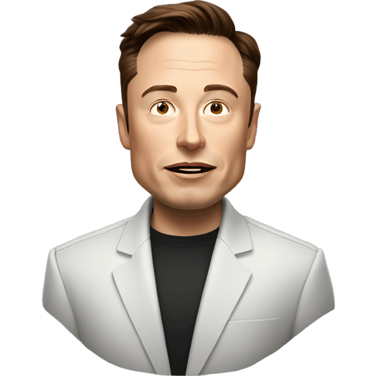 elon musk with epic jawline emoji