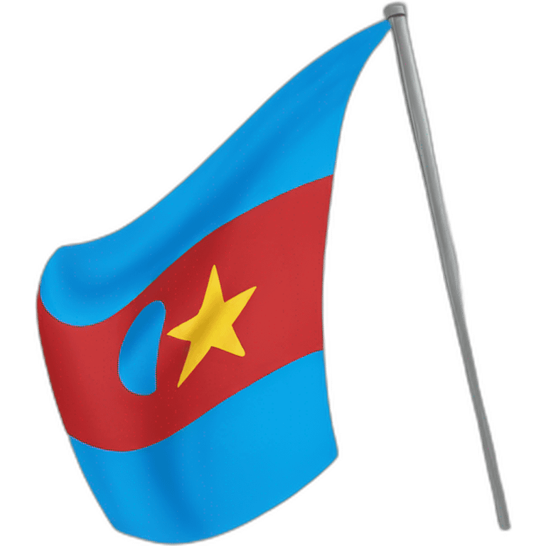 Blue flag of Eritrea  emoji