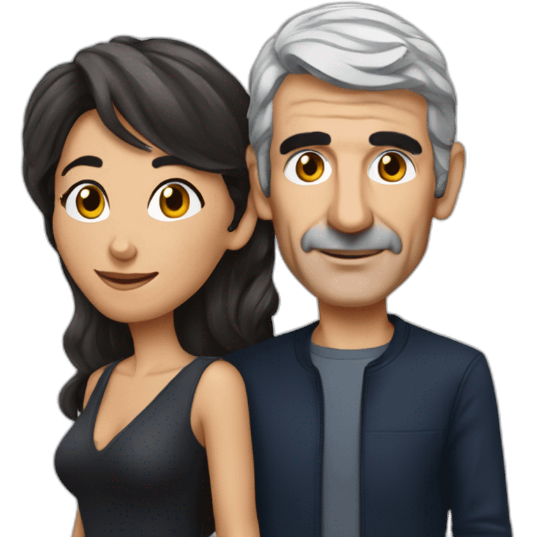 estelle denis et raymond domenech emoji