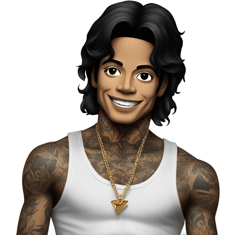 Micheal Jackson with tattoos emoji