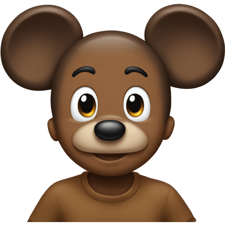 micky mouse brown emoji