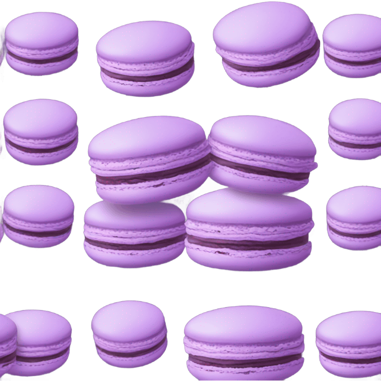 Lilac macaron  emoji