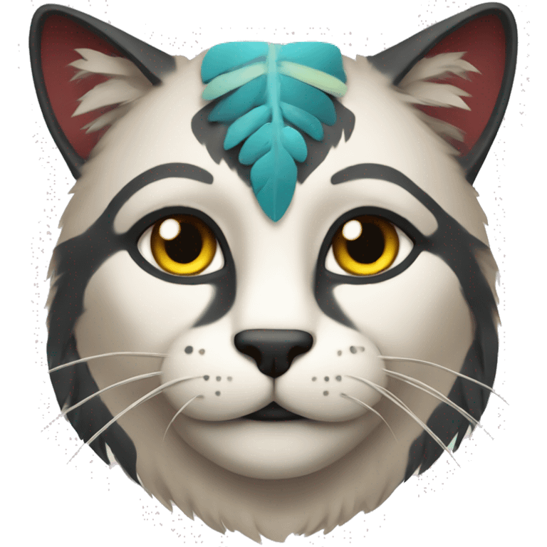 Native American cat emoji