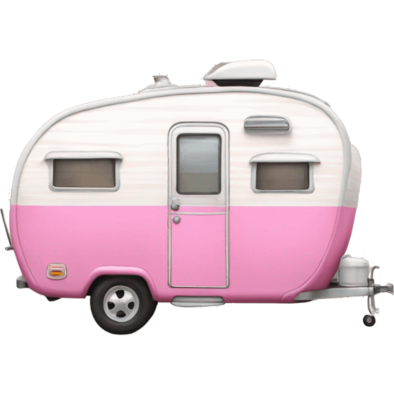 Pink vintage camper emoji