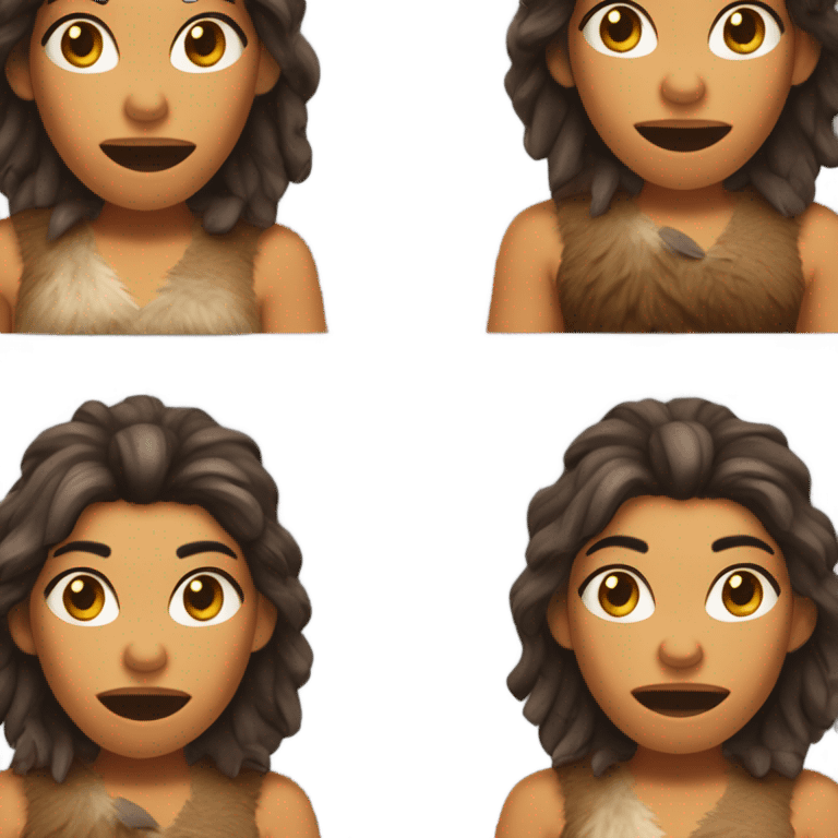 hungry caveman girl emoji