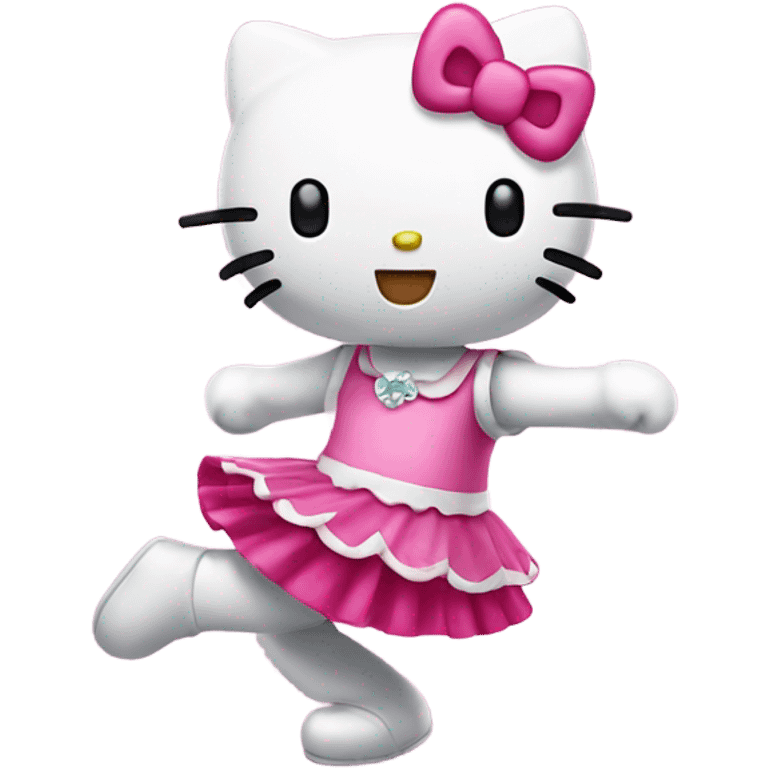 Hello kitty dancing emoji