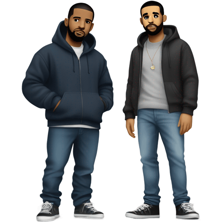 drake and kendrick emoji