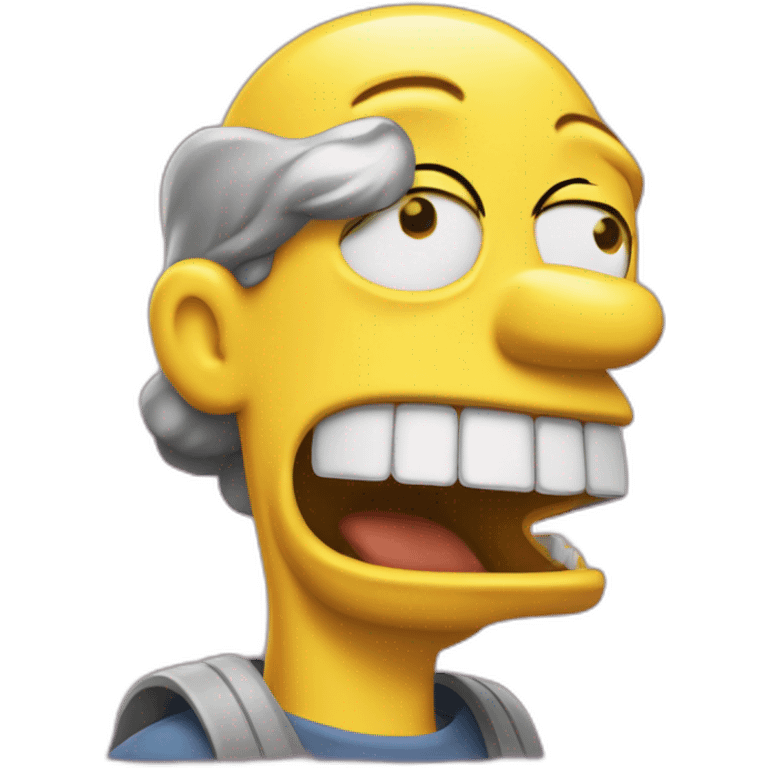 Omer simpson qui pleure de rire emoji