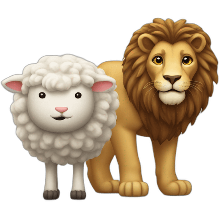 lion and lamb emoji