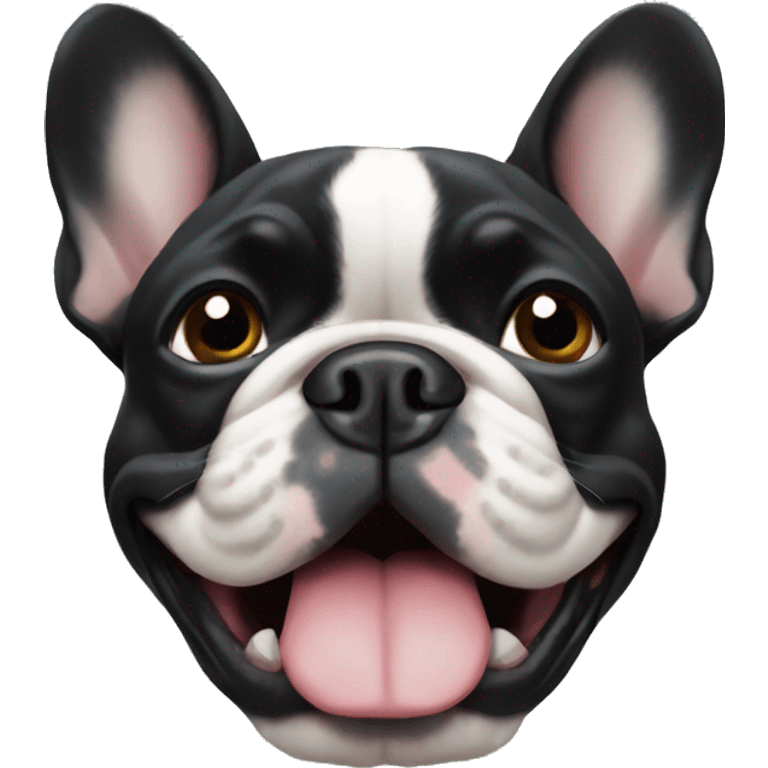 black french bulldog  emoji