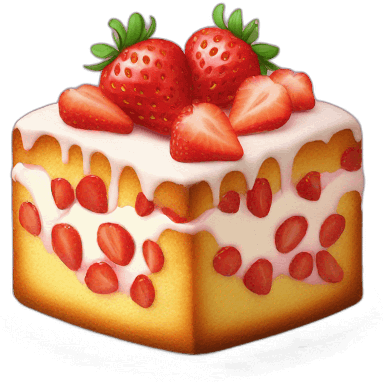 Strawberry pound cake emoji