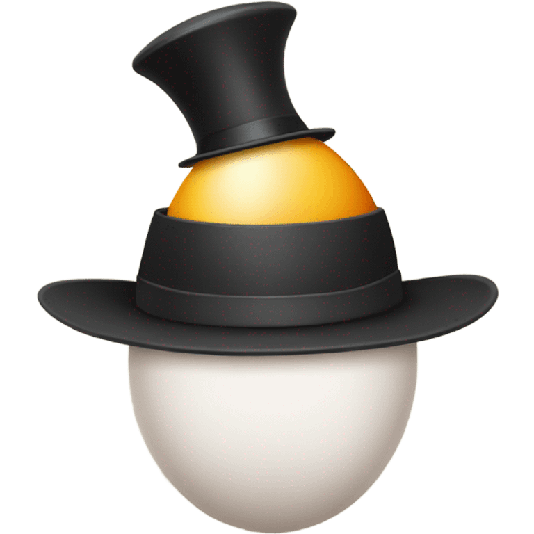 Egg with a hat emoji