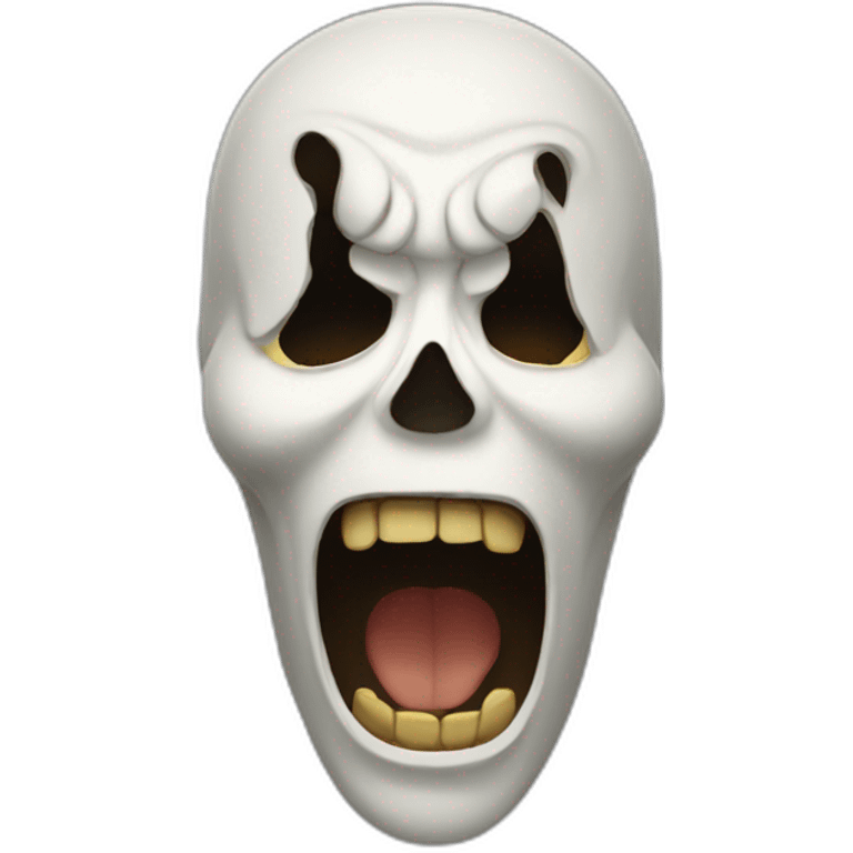 Scream masque emoji