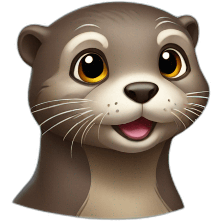 cartoon otter emoji