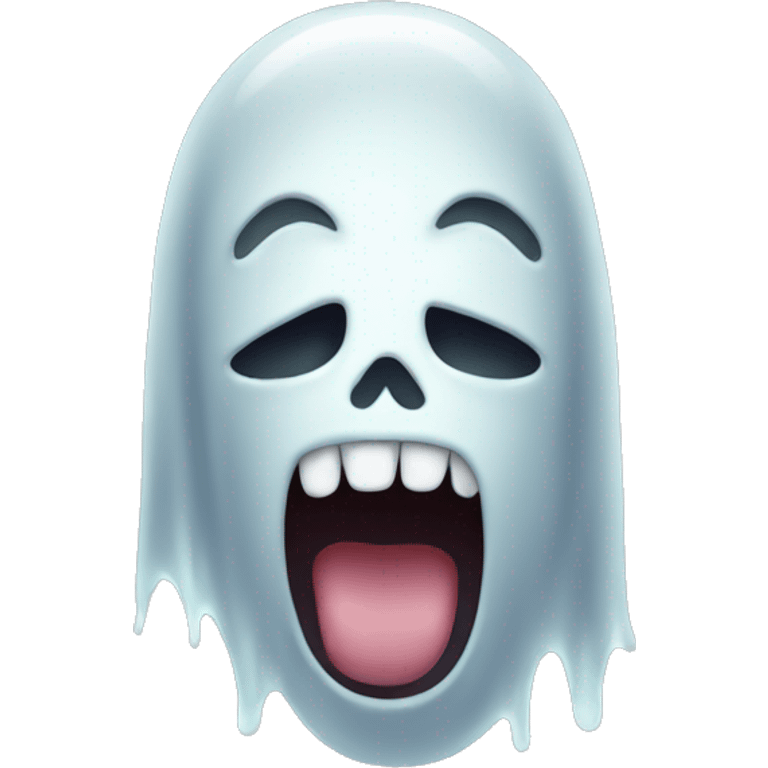 Ghost drooling emoji