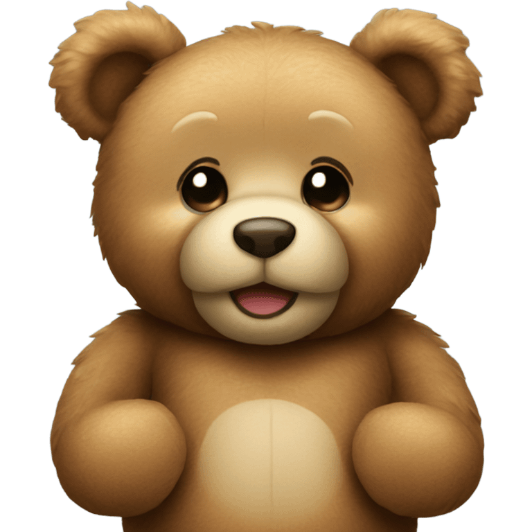 teddy bear showing love  emoji