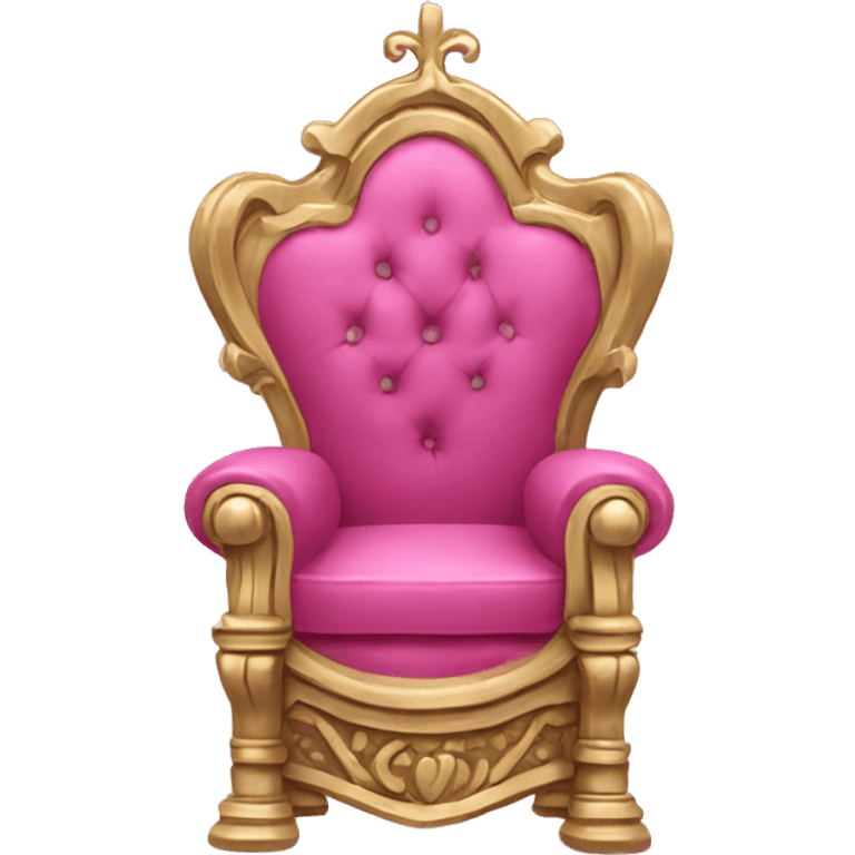 Pink royal throne  emoji