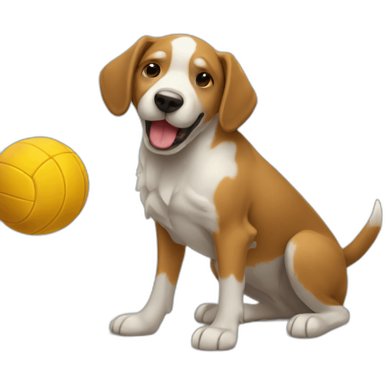 dog-spiking-volleyball emoji