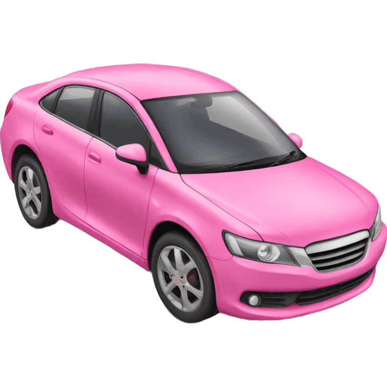 pink car emoji