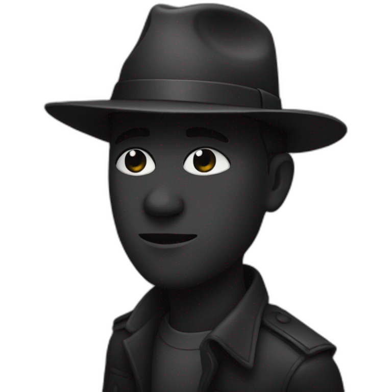 Noir dans un champ emoji