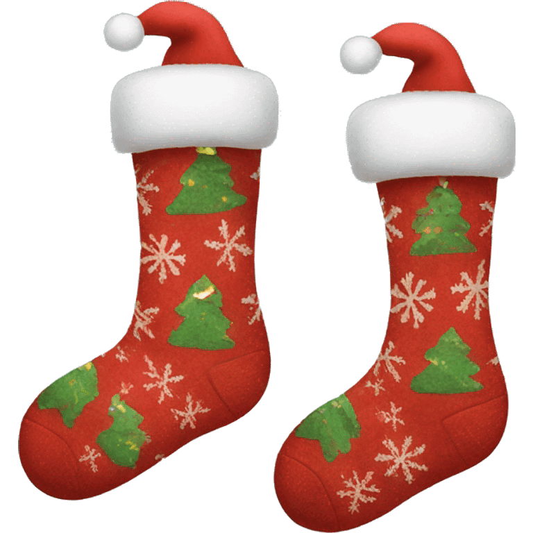 Christmas socks emoji