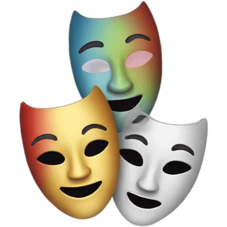 3 theatre masks emoji