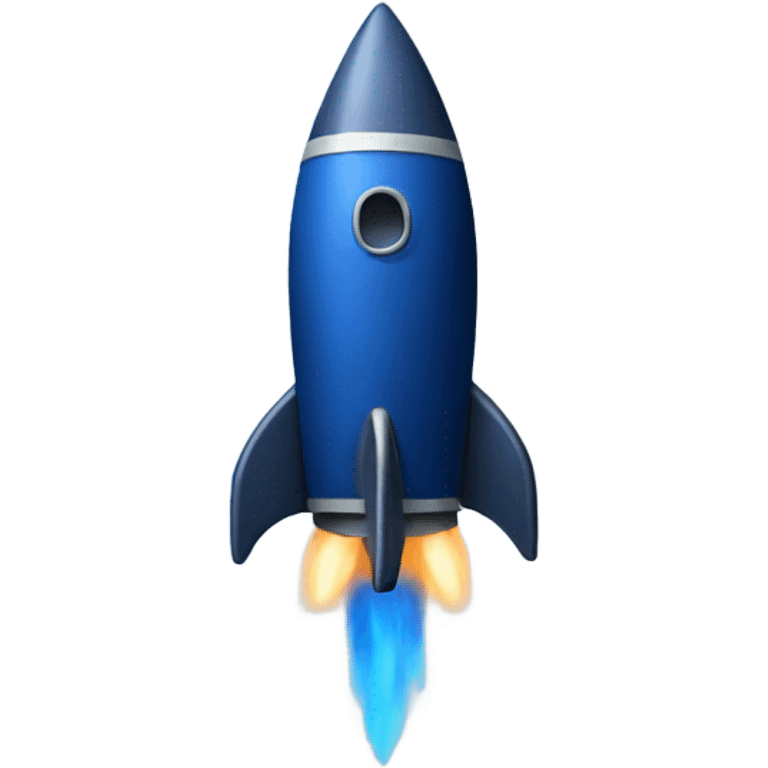 dark blue 
rocket emoji