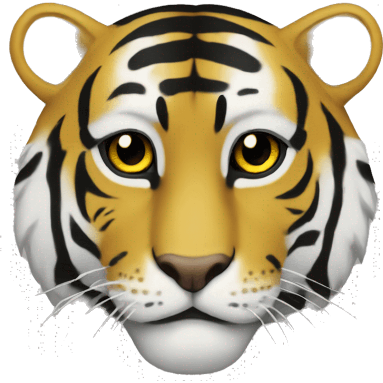 I want a dark yellow and black tiger emoji