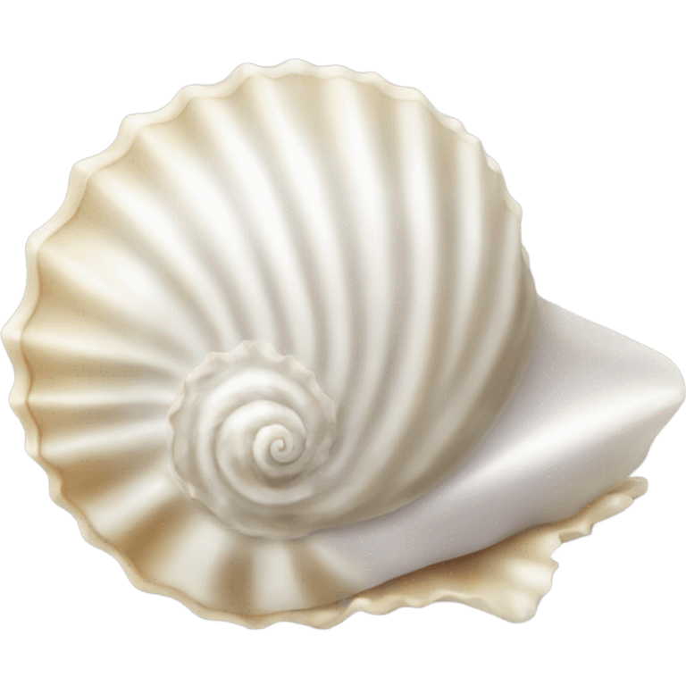 White sea shell emoji