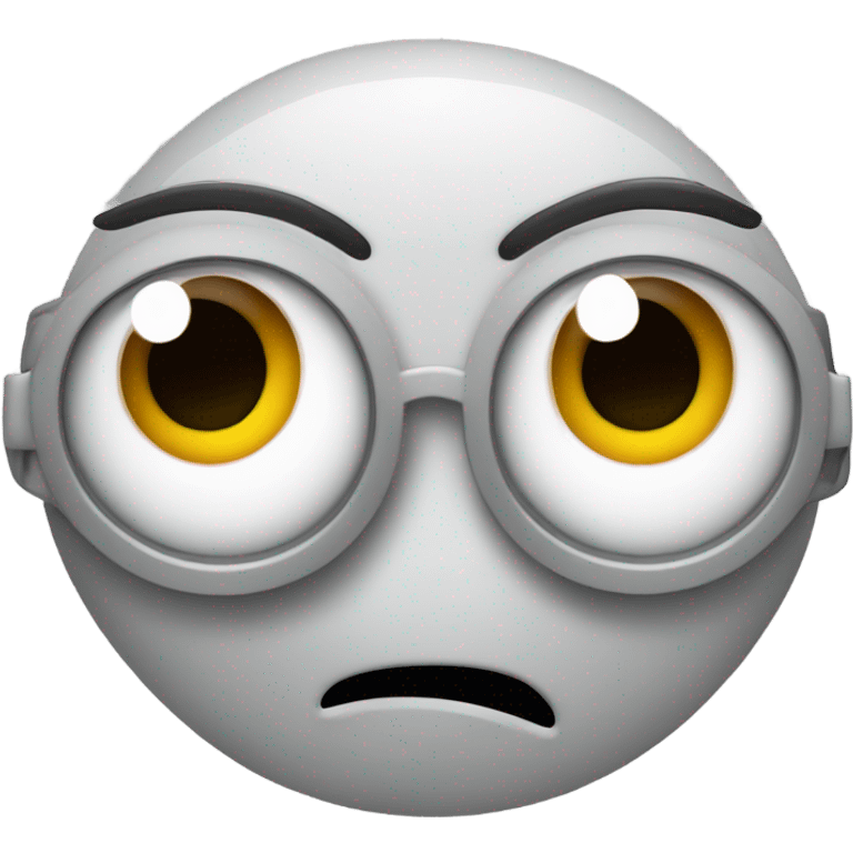 laptop with shocked face emoji