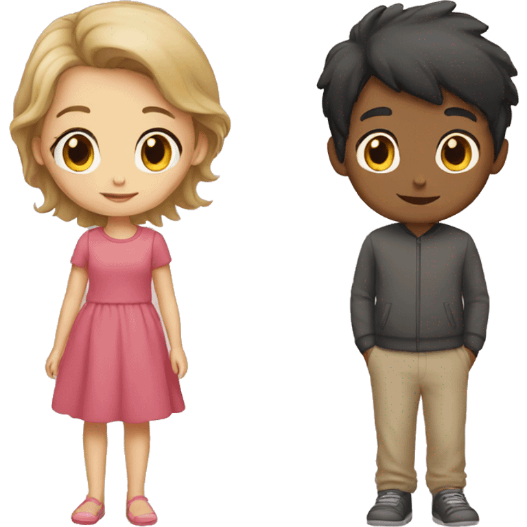 Girl and boy emoji