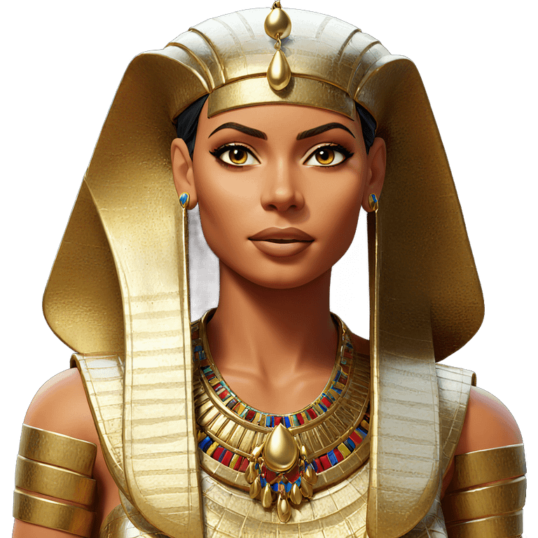 egyptian beauty with earrings emoji