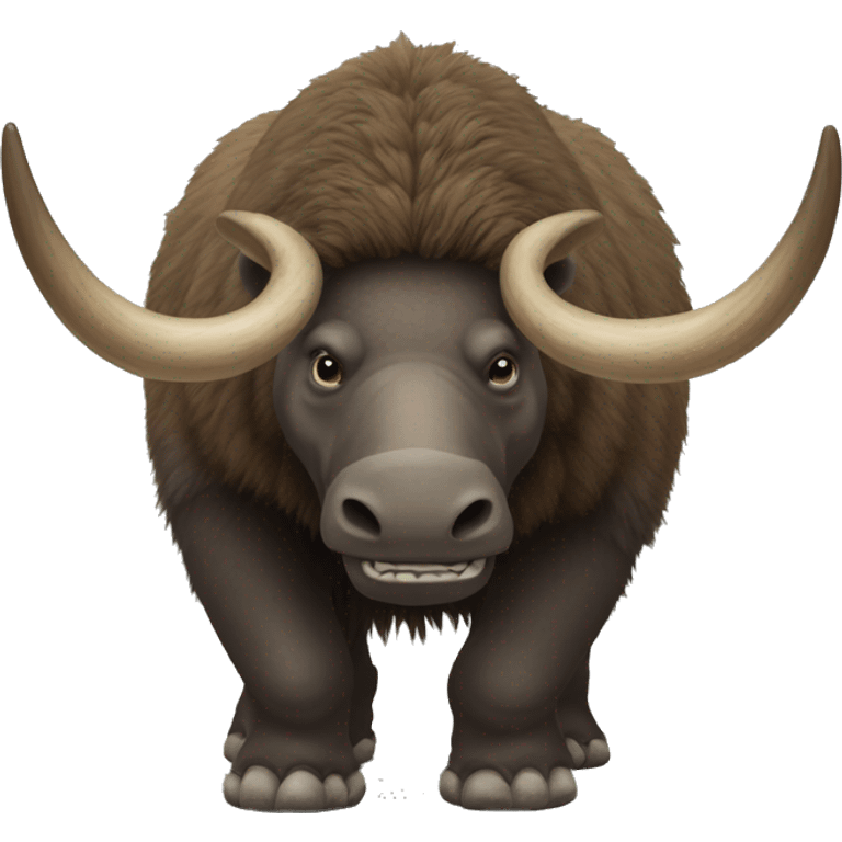 Woolly Rhinoceros Giant horn, Full Body emoji