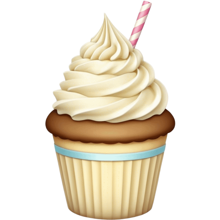 Baileys milkshake cupcake  emoji