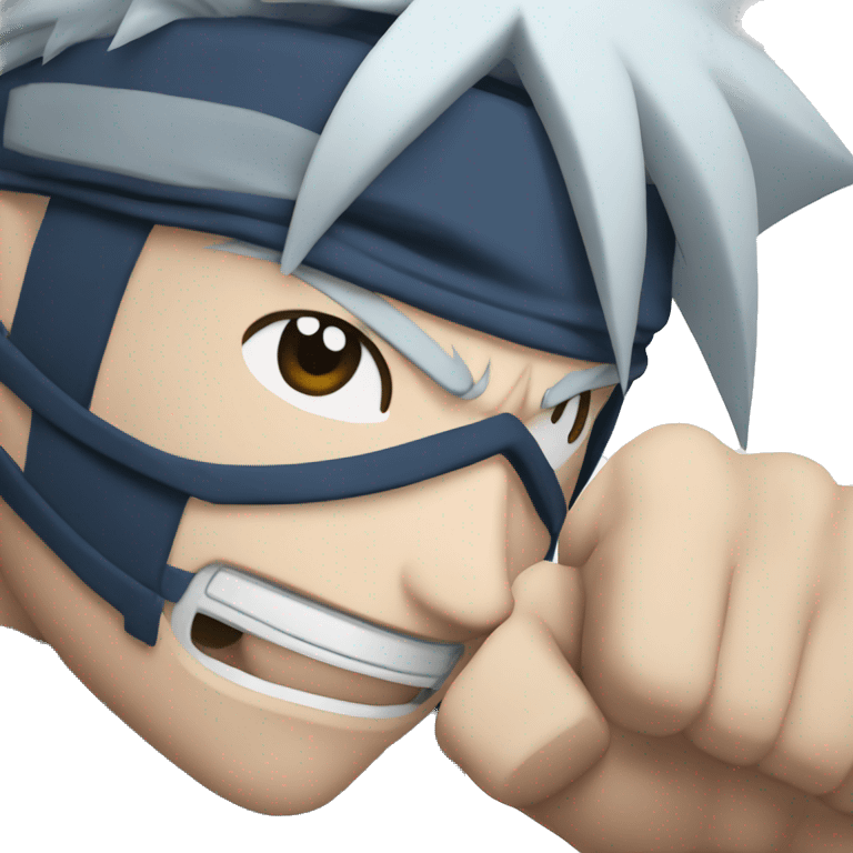 Kakashi punch emoji