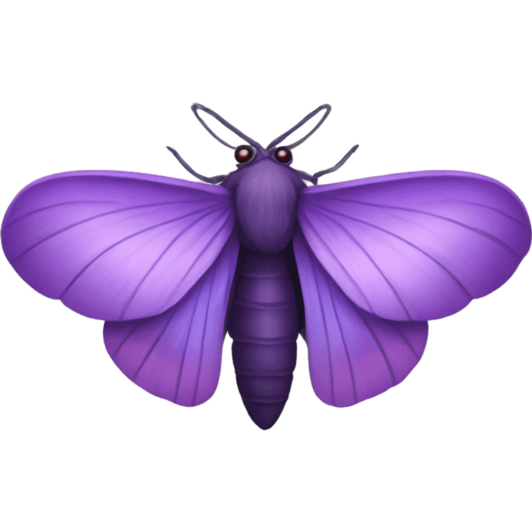 Beautiful purple moth emoji