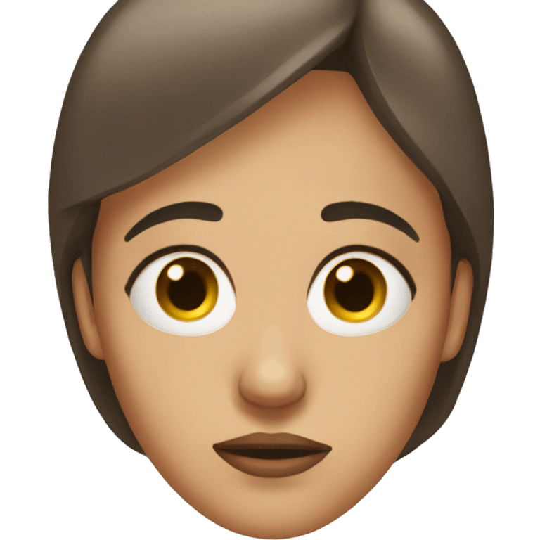 Exhausted woman with eye bags emoji