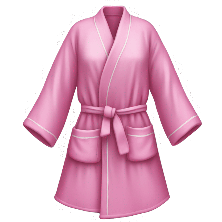 Pink robe and white emoji