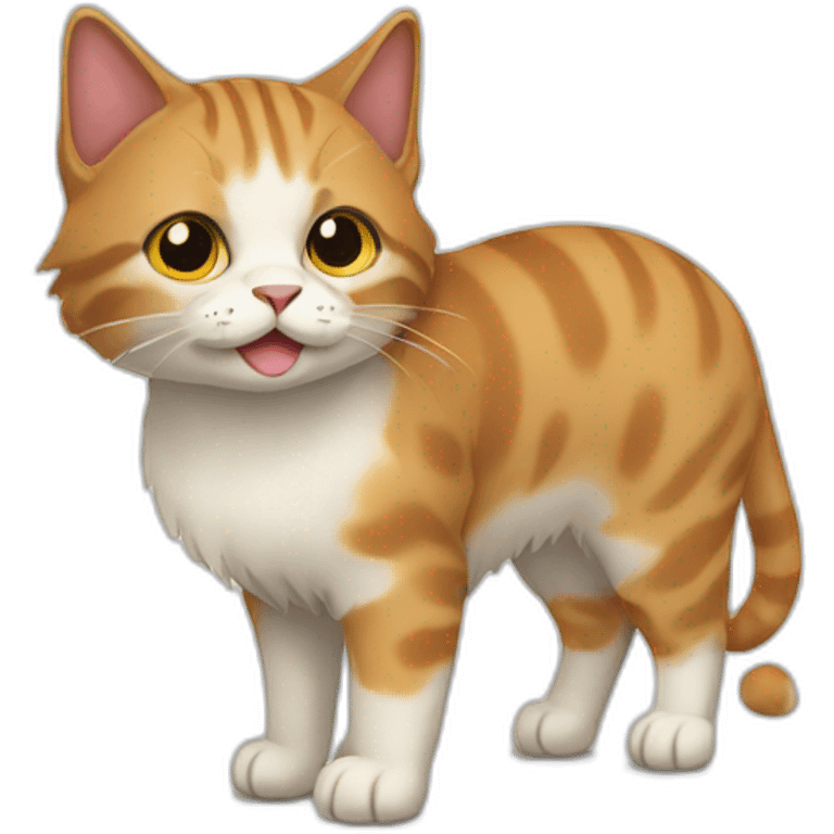 bobtail cat side angle emoji