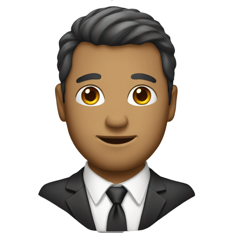 man with tie emoji