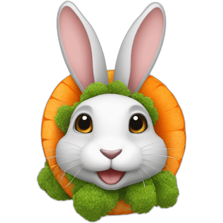 Lapin avec carotte emoji