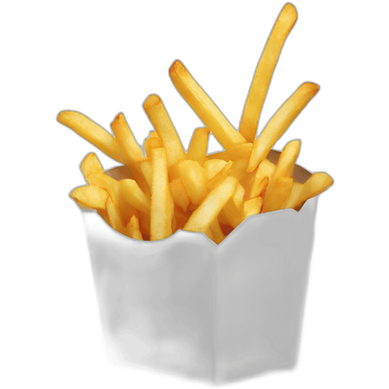 Explolding box of French fries     emoji