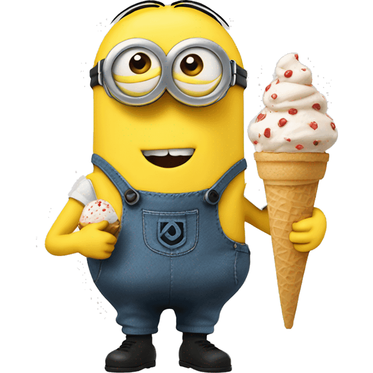 minion with icecream  emoji