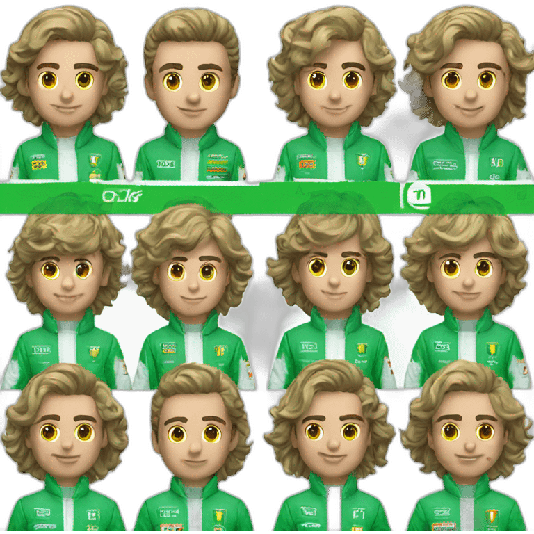 pilote benetton F1 emoji