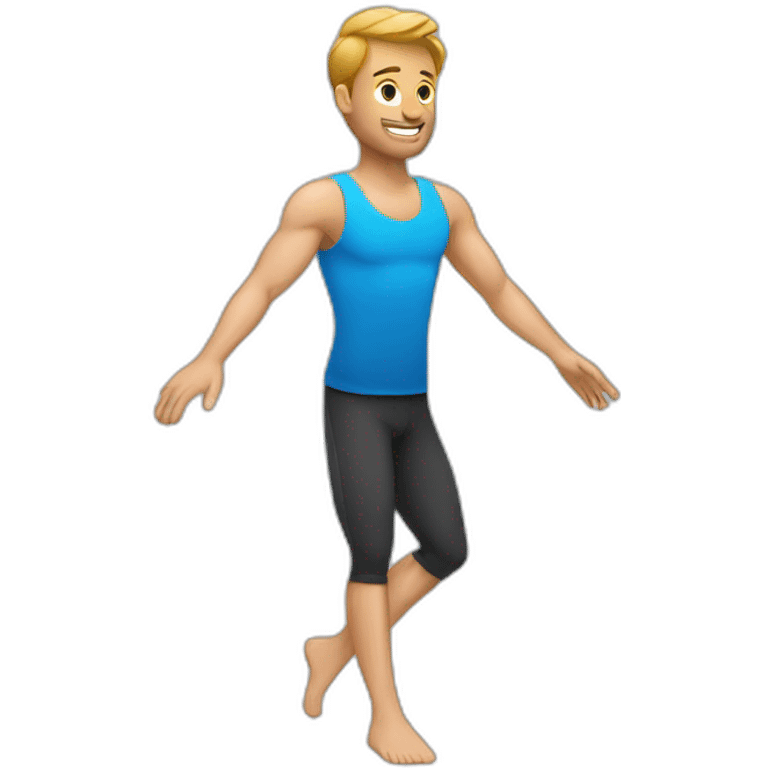 pilates man emoji