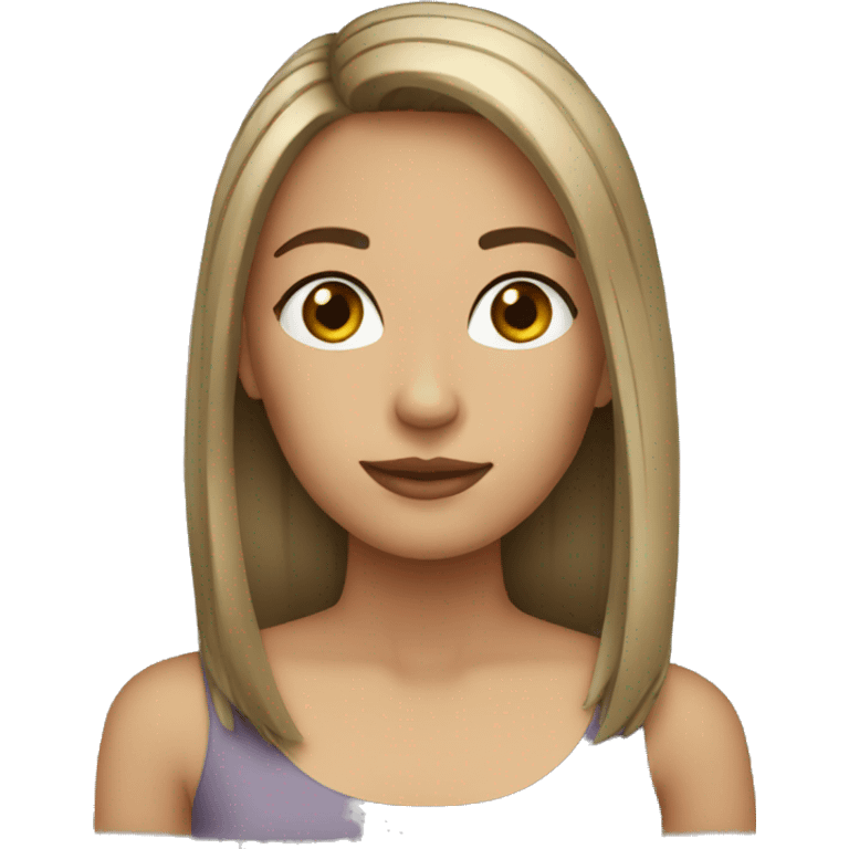 girl with straight hair formal emoji