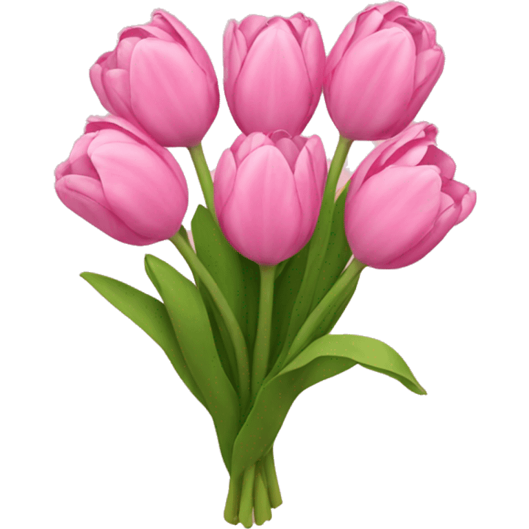 Pink Tulip bouquet  emoji