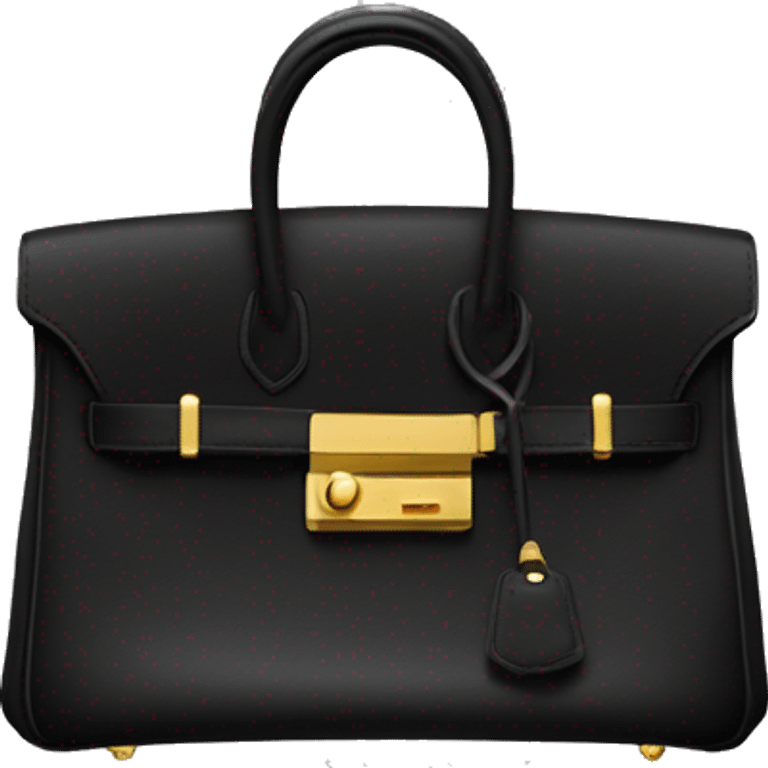 Birkin bag black emoji